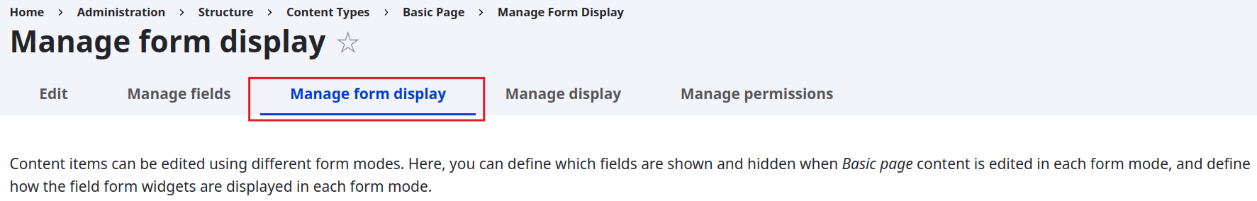 form display