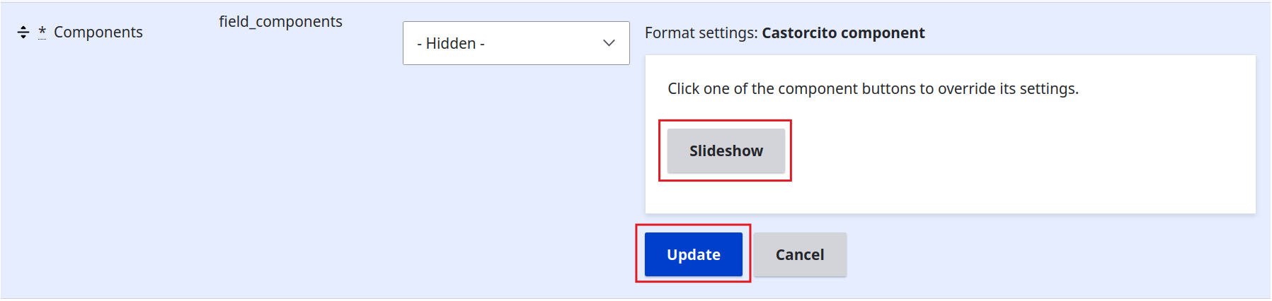 display settings