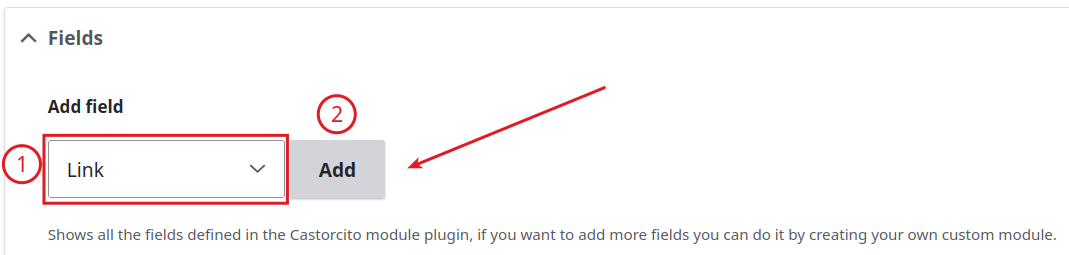 link field added